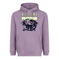 Lavender Predator Alien Heavyweight Hoodie - artisFamous