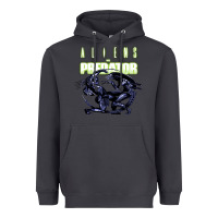 Smoke Predator Alien Heavyweight Hoodie - artisFamous