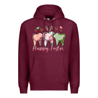 Burgundy happy easter dental Premium Hoodie - RanaPortraitStore