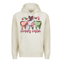 Oatmeal Heather happy easter dental Premium Hoodie - RanaPortraitStore