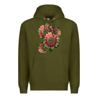 Army Green 4 crimson blaze sunflower Premium Hoodie - LillyAllenDesigns