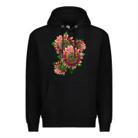 Black 4 crimson blaze sunflower Premium Hoodie - LillyAllenDesigns