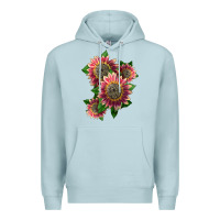 Blue Mist 4 crimson blaze sunflower Premium Hoodie - LillyAllenDesigns