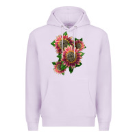Lilac 4 crimson blaze sunflower Premium Hoodie - LillyAllenDesigns