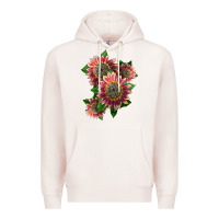 Pale Pink 4 crimson blaze sunflower Premium Hoodie - LillyAllenDesigns