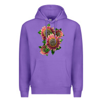 Purple 4 crimson blaze sunflower Premium Hoodie - LillyAllenDesigns