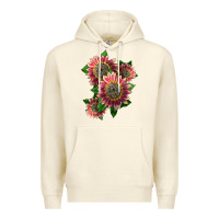 Sandshell 4 crimson blaze sunflower Premium Hoodie - LillyAllenDesigns