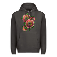 Smoke 4 crimson blaze sunflower Premium Hoodie - LillyAllenDesigns
