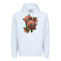 4 Crimson Blaze Sunflower Premium Hoodie | Teevron