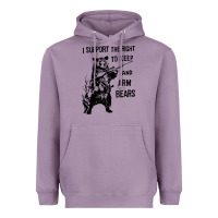 Lavender bear arms 2nd amendment funny hunting Heavyweight Hoodie - artisFamous