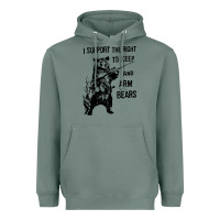 Bear Arms 2nd Amendment Funny Hunting Heavyweight Hoodie | Teevron