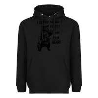 Black bear arms 2nd amendment funny hunting Heavyweight Hoodie - artisFamous
