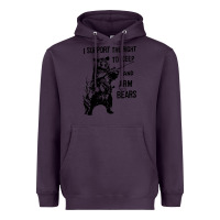Plum bear arms 2nd amendment funny hunting Heavyweight Hoodie - artisFamous