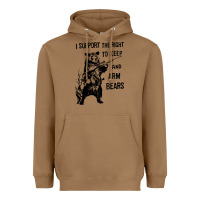 Toasted Coconut bear arms 2nd amendment funny hunting Heavyweight Hoodie - artisFamous