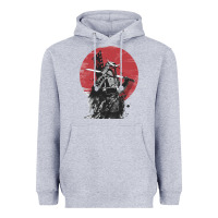 Heather Grey Soul of Samurai Heavyweight Hoodie - artisFamous