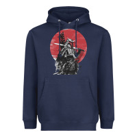 Navy Soul of Samurai Heavyweight Hoodie - artisFamous