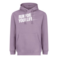 Lavender run for your life Heavyweight Hoodie - artisFamous