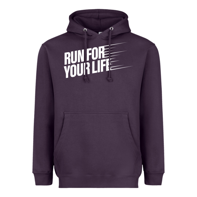 Run For Your Life Heavyweight Hoodie by artisFamous | Teevron