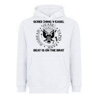 White Screeching Weasel Beat Is On The Brat Heavyweight Hoodie - artisFamous