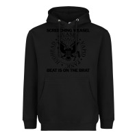 Black Screeching Weasel Beat Is On The Brat Heavyweight Hoodie - artisFamous