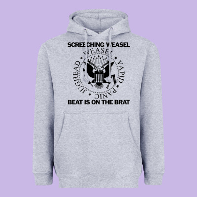 Screeching Weasel Beat Is On The Brat Heavyweight Hoodie Designed By Artisfamous