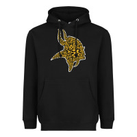 Black Viking Style Heavyweight Hoodie - artisFamous