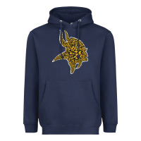 Navy Viking Style Heavyweight Hoodie - artisFamous