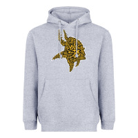 Heather Grey Viking Style Heavyweight Hoodie - artisFamous