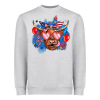 Western America Cow Heavyweight Sweatshirt | Teevron