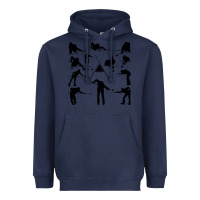 Navy billiards Heavyweight Hoodie - artisFamous