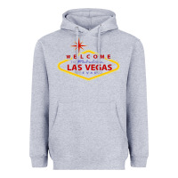 Heather Grey Welcome to Fabulous Las Vegas Nevada Heavyweight Hoodie - artisFamous