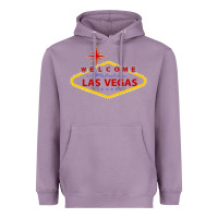 Lavender Welcome to Fabulous Las Vegas Nevada Heavyweight Hoodie - artisFamous