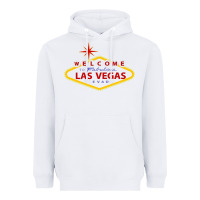 White Welcome to Fabulous Las Vegas Nevada Heavyweight Hoodie - artisFamous