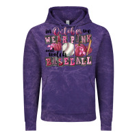 Cloud Purple in october we wear pink and watch  baseball Vintage Hoodie - FaDigitalArtStudio