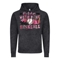 Vintage Black in october we wear pink and watch  baseball Vintage Hoodie - FaDigitalArtStudio