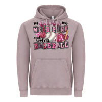 Vintage Zinc in october we wear pink and watch  baseball Vintage Hoodie - FaDigitalArtStudio