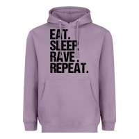 Lavender eat sleep rave repeat Heavyweight Hoodie - artisFamous