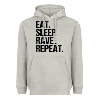 Moon Dust eat sleep rave repeat Heavyweight Hoodie - artisFamous