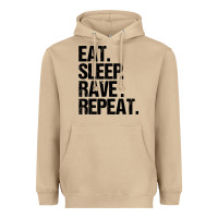 Mushroom eat sleep rave repeat Heavyweight Hoodie - artisFamous