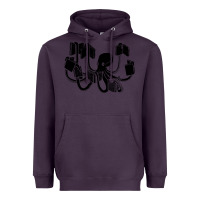Plum Octopus Heavyweight Hoodie - artisFamous