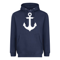 Preppy Nautical Anchor Heavyweight Hoodie | Teevron