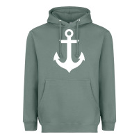 Sage preppy nautical anchor Heavyweight Hoodie - artisFamous