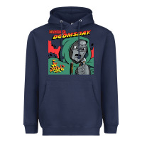 Navy Mark Of The Doom Heavyweight Hoodie - artisFamous