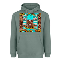 Sage texas longhorn sunflower gemstone Heavyweight Hoodie - JahusDesignShop