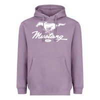 Lavender mustang pony script Heavyweight Hoodie - artisFamous