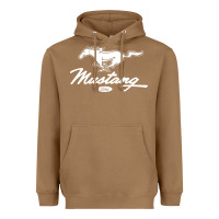 Toasted Coconut mustang pony script Heavyweight Hoodie - artisFamous