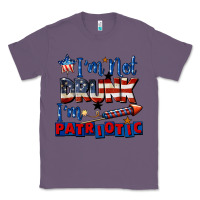 Lavender I'm not drunk i'm patriotic 4th of july Classic Tee - CowGirlArtShop