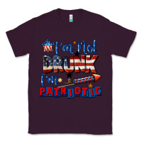 Plum I'm not drunk i'm patriotic 4th of july Classic Tee - CowGirlArtShop