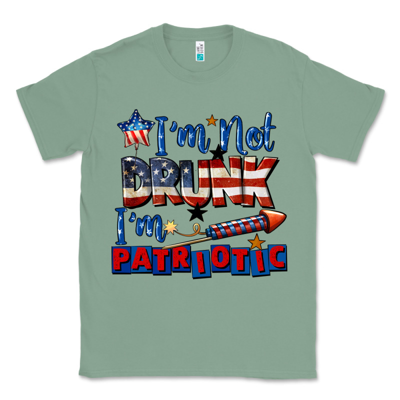I'm Not Drunk I'm Patriotic 4th Of July Classic Tee by CowGirlArtShop | Teevron
