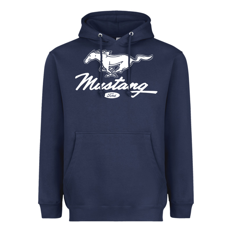 Mustang Pony Script Heavyweight Hoodie by artisFamous | Teevron